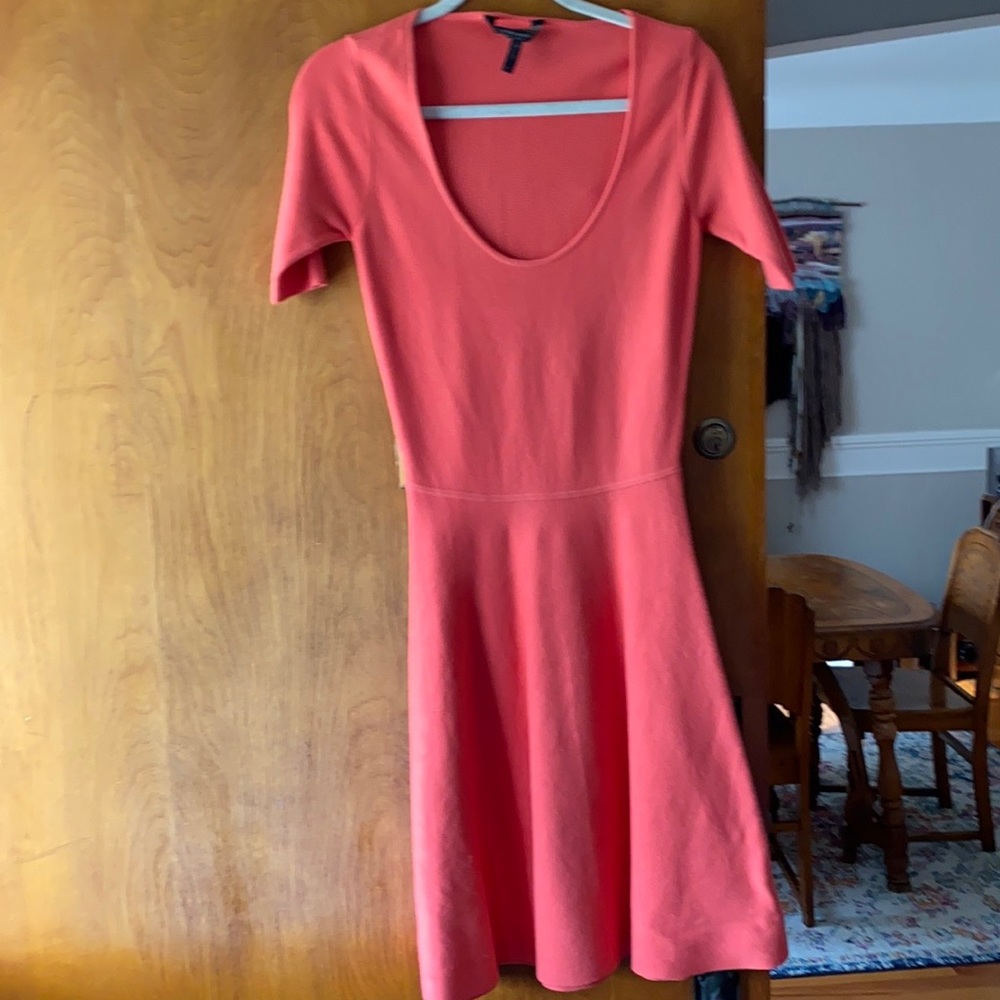 Coral BCBG dress